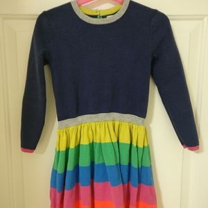 Mini boden girls sweater dress Size 5-6y